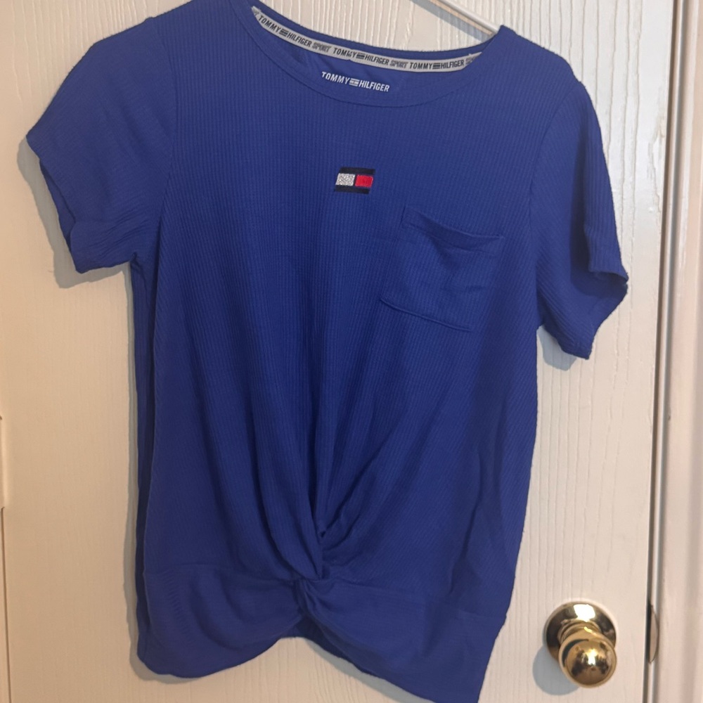 Tommy Hilfiger Sport Royal Blue Textured Top